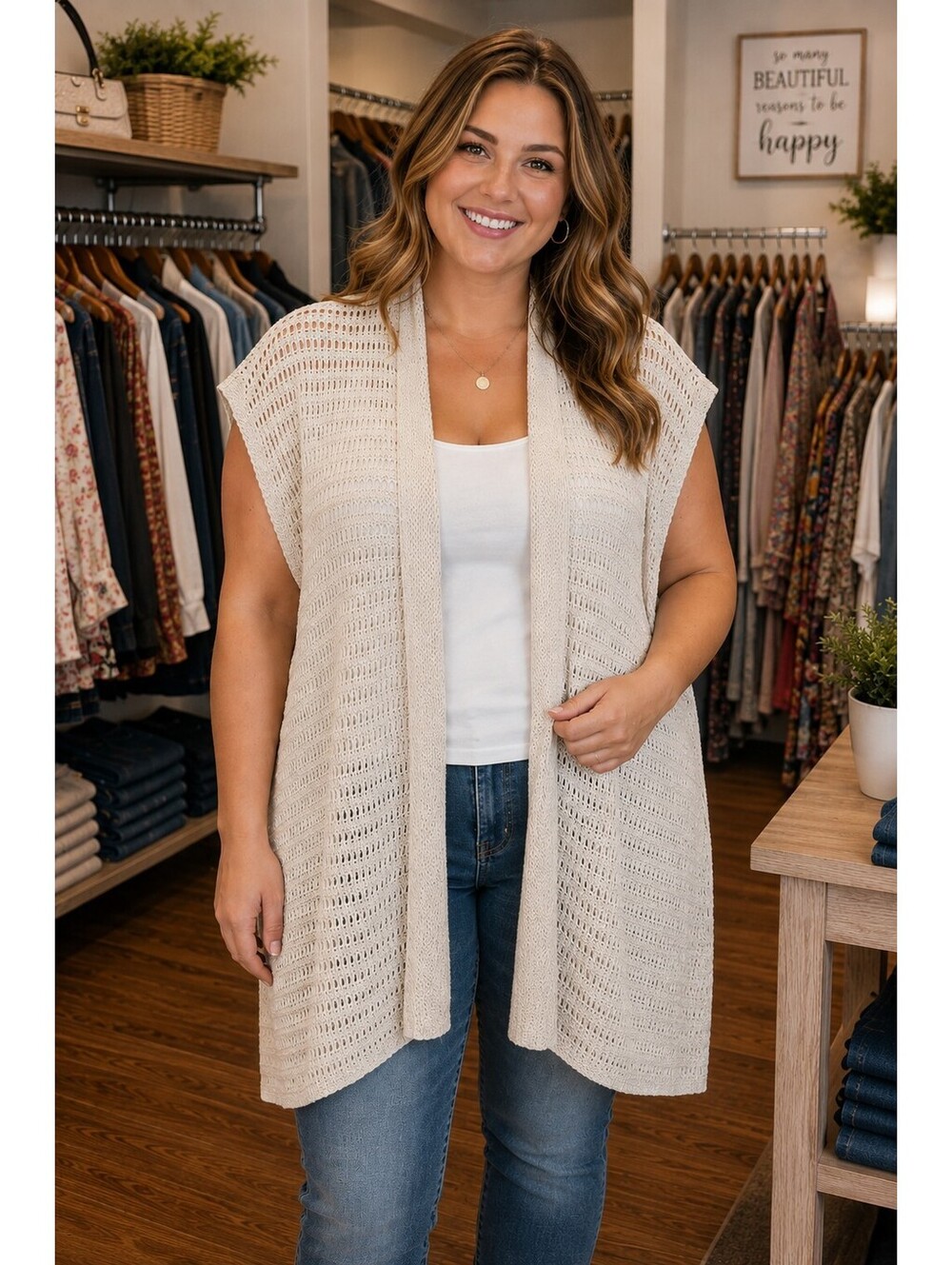 Max Studio London Open Cardigan